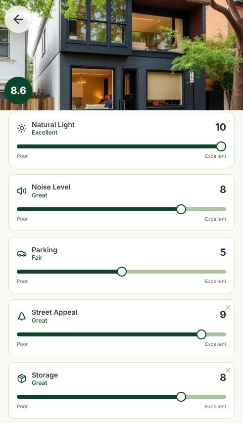 LocalEye Property Checklist Mobile app preview of the LocalEye property checklist